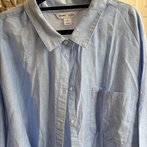 Old Navy boyfriend shirt 4 x NWOT Oxford light blue button down